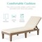 Best Choice Products Outdoor Lounge Chair, Resin Patio Chaise Lounger w/ Seat Cushion, 5 Positions